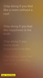 83K views · 2.1K reactions | Happy - Pharrell Williams | Lyrics Stack | Facebook