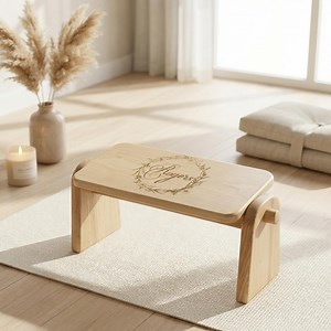 Kneeling Prayer Bench Natural Wood Stool, Japanese Style Meditation Bench, Religious Gift and Spiritual Decor - Etsy UK