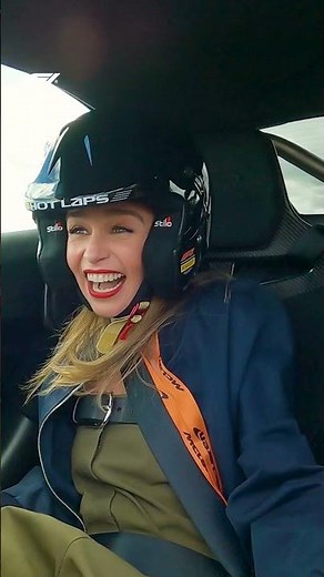 Emilia Clarke LOVED Her Silverstone Hot Lap 😀