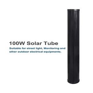 [Hot Item] New Arrival Cylindrical Solar Panel Wrap Tube Street Light Vertical Pole for LED CCTV Monitor System