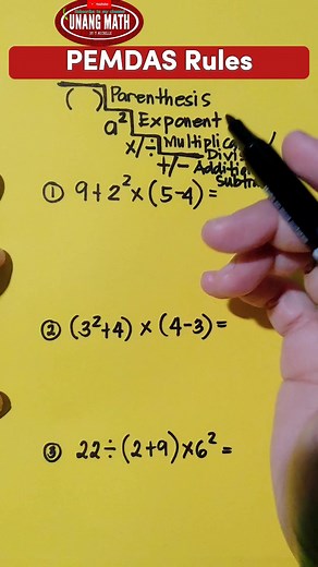 2.5K views · 134 reactions | PEMDAS Rules Order of Operations #PEMDAS #math #mathematics #mathtricks #mathhacks #mathtips #matheasy #mathlessons #mathfun #equation | Unang Math | Facebook