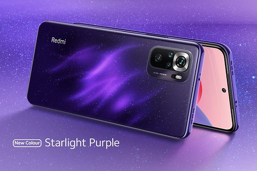 Redmi Note 10S Starlight Purple India launch teased officially - Gizmochina