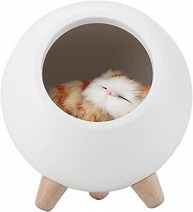 Small Night Light, Exquisite Sweet Cat Lamp Room Decor for Women Lovely for Birthday Christmas Wife Mom Teen Girls(White)