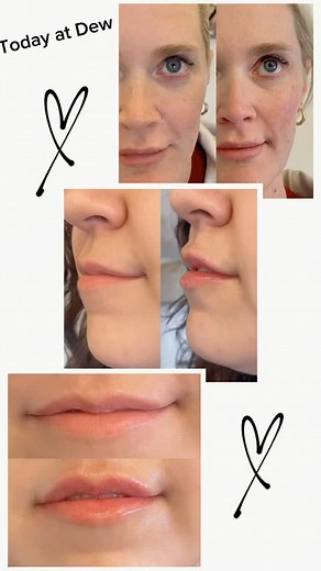 A little bit of today ❤️ @dew.kc #cheeks #filler #lip #nurseinjector #medspa #aesthetics | Carrie Adams