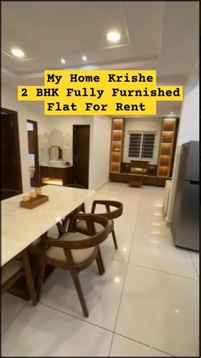 My Home Krishe | 2BHK Beautiful Furnished Flat For Rent | Couple/Female bachelors | Gachibowli