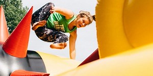 The world's largest inflatable obstacle course has arrived in London – and it's for adults only