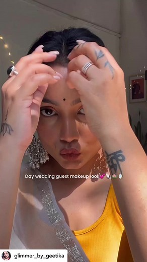 Wedding guest makeup look爵覆.@forever52india elixer...