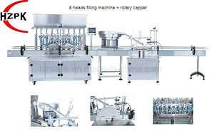 [Hot Item] 8 Heads Paste Liquid Filling Machine   Rotary Capper/Capping Packaging Equipment