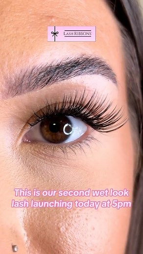 1.8K views | Long wet look lash style Quinn, launching today at 5pm #wetlooklashes #diylashes #diyeyelashextensions #lashribbons #longlashes | 헟헮혀헵 헥헶헯헯헼헻혀 헗헜헬 헟헮혀헵헲혀 | Facebook