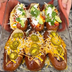 9.9K views · 69 reactions | Easy Baked Pretzel Hot Dogs  | Cooking With Kyle | Facebook