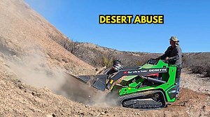 Heavy work test Chinese mini skid steer in hot sand environment