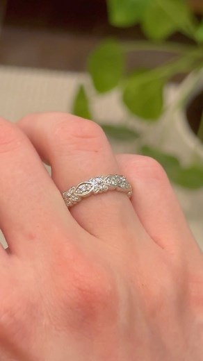 Versatile rings are the best! 🤗 Most of our wedding bands have unique designs that can not only be paired with our engagement rings, but can be worn as plain rings as well! 💍 | Anjays Designs