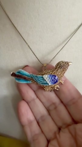 Antique Vintage 1920s Chinese Export Silver Filigree Enamel Bird Brooch Pin & Pendant! - Etsy