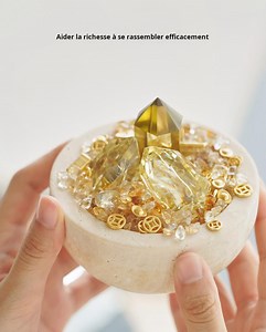 Citrine Abundance Bowl | Wealth Manifestation Centerpiece | Yellow Crystal Sphere | Success Gift for Entrepreneur - Etsy Canada