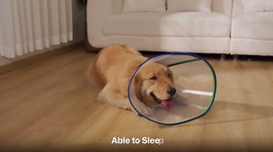 Soft Dog Cone Collar for Dogs After Surgery, Transparent Cone for Dogs to Stop Licking, Breathable Dog Neck Cone for Small Medium Large Dog, Adjustable Elizabethan Pet Recovery Collar (Pink, Size 6)