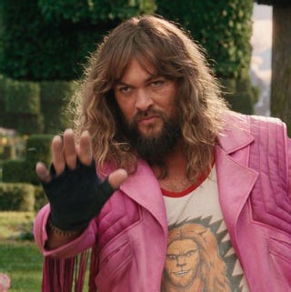 Jason Momoa and Jennifer Coolidge on A Minecraft Movie