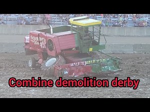 combine demolition derby at monroe County fair July 30
