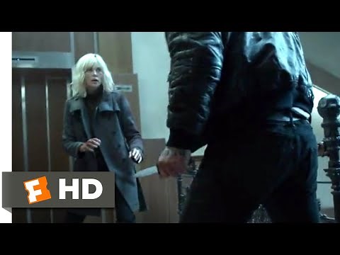 Atomic Blonde (2017) - Savage Stairwell Fight Scene (5/10) | Movieclips