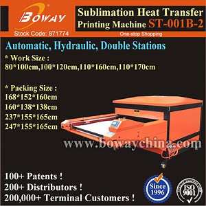 [Hot Item] Automatic Hydraulic Sublimation Thermal Hot Heat Transfer Press Cotton Fabric Printing Machine