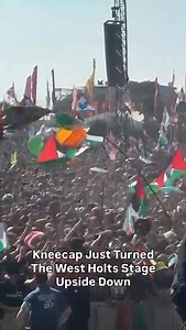 At the Glastonbury Festival, Kneecap rallied an enormous crowd with spirited chants in support of Palestine 🇵🇸♥️ | Olive Palestine
