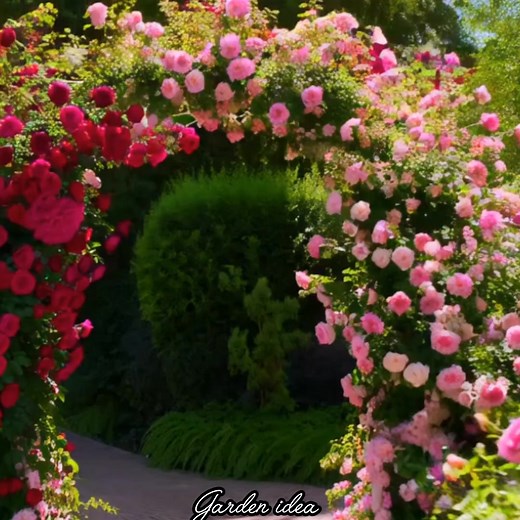 The beauty of Rose Arch🌹🌹🌹 #roses #flowerslovers #reels #naturelovers #beautiful | Garden Idea
