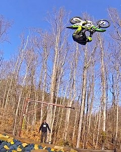 The scary part about a front flip is when you hit your back tire you’re just along for the ride. Tune into our IG stories tomorrow to catch Bruce Cook taking over and talking all things “Never Say Can’t” which will be available on our Youtube in full this Friday at 10am PT. | Nitro Circus