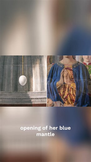 We explore the architectural beauty of the scallop shell and the intriguing symbolism of the ostrich egg, representing the Immaculate Conception, elegantly positioned above the Virgin Mary. #ArtHistory #ImmaculateConception #OstrichEgg #VirginMary #RenaissanceArt #ArtSymbolism #HiddenMeanings #ArtAnalysis #ReligiousArt #Masterpiece #pierodellafrancesca #urbino | Smarthistory | Facebook