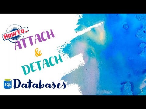 Attach and Detach SQL Databases | SQL Server L1 DBA Series