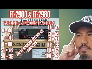 YAESU FT-2900 & FT-2980 PROGRAMMING TUTORIAL