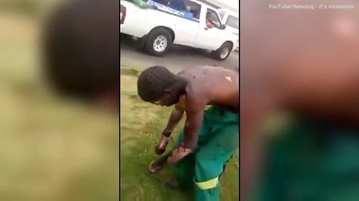 Shock horror: Man falls 100ft after being horribly electrocuted