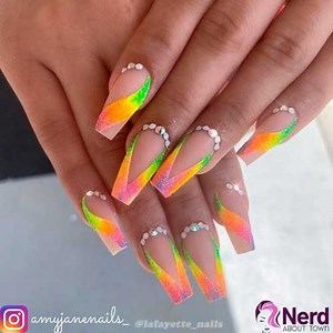 40  V French Tip Nail Designs for 2024 - Nerd About Town