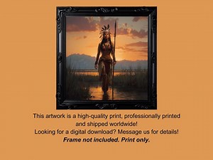 Taino Indian Female Warrior Portrait: Indigenous Heritage Art Print - Etsy