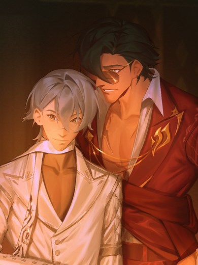 Happy Lighterwise Valentines! This time, a fancy date! #lighterwise#lighterzzz#wisezzz#zenlesszonezero#bl