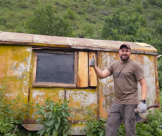 Into the Wild Shelter Build Fixing an Abandoned Trailer for Survival | Bushcraft Talent | Facebook