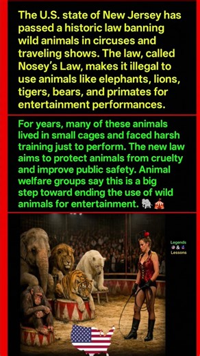 New Jersey Passes Law Ending Wild Animal Acts in Circuses