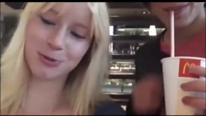 Fingering Friend At McDonald's