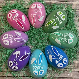 Personalized Large|jumbo Plastic Easter Egg With Bunny Gift for Kids - Etsy