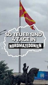 hättest du mit mehr oder weniger gerechnet? 👀🇲🇰 #reisekosten #skopje #nordmazedonien #viral #fyp