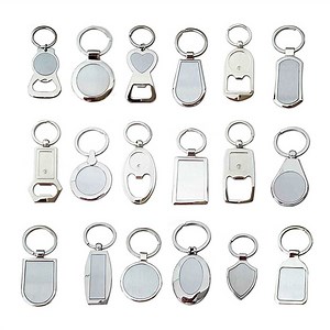 [Hot Item] Custom Metal Blank Sublimation Logo Keychains Cheap Promotion Key Chain with Printing Logo