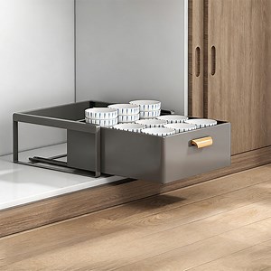 [Hot Item] Under Sink Pull out Drawer Organizer, Slide out Storage Rack for Kitchen Cabinets, No Drilling Required, Space Saving Shelf for Bowl, Pot and Pan