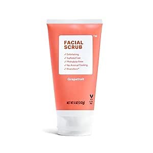 Brandless Grapefruit Facial Scrub | Exfoliating without Microbeads | Carica Papaya & Pineapple Fruit Extract | For All Skin Types | Paraben, Phthalate, Sulfate, Cruelty Free | Gluten Free | 5 fl oz