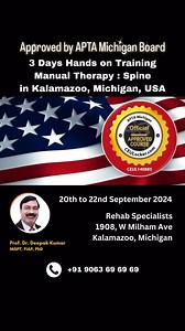 1.5K views · 122 reactions |  APTA Michigan Approved Manual Therapy...