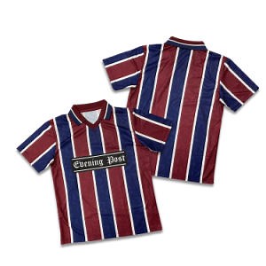[Hot Item] Classic Striped Retro Soccerl Jersey Custom Sublimated Football Shirt