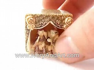 Mammoth ivory Netsuke - Making love for thr First time