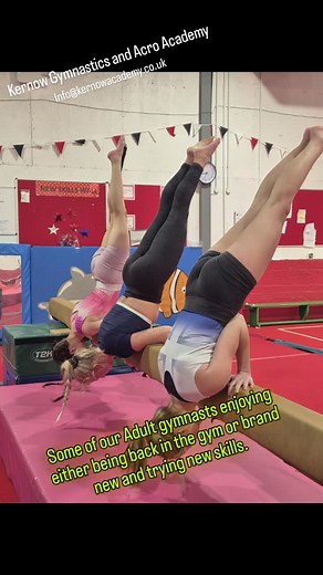 Adult gymnastics classes. Tuesday evenings 8pm till 9pm All information email info@kernowacademy.co.uk Your never too old for fun !!! #adultgymnastics #selfempowerment #selfmotivation #cornwall #kernowstyle #GymnasticsForAll #tuesdaymotivation | Kernow Gymnastics and Acro Academy