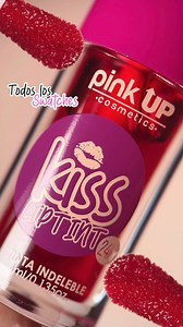 Kiss Lip Tint, la tinta de labios que TODOS aman. 🔥Color intenso, duración extrema y ¡besos 100% intransferibles desde la primera pasada! 😚#TintaDeLabios #LipTint #PinkUp #PinkLover #Cosmetics #LipCombo | Pink Up Cosmetics