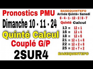 Course du Tiercé Quarté Quinté+ du 10 novembre 2024 à Saint-Cloud - Prix des Boucles de la Seine