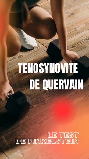 Tenosynovite de DE Quervain : - Pathologie plutôt non liée au sport, typique de la femme de plus de 35 ans, qui porte beaucoup son bébé, ou les assistantes maternelles ou encore des travailleurs manuels. - Comme son nom l’indique, ce n’est pas le tendon qui pose vraiment problème, d’où l’échec fréquent de la kiné, mais la gaine autour ( comme un câble électrique sans sa gaine), bien visible en echographie. - L’attelle mais surtout l’infiltration est efficace, parfois à renouveler à plusieurs moi