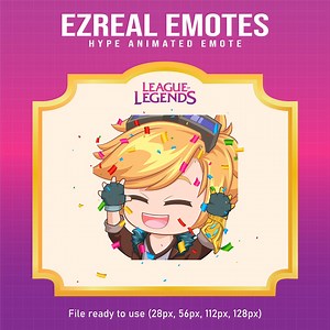 Ezreal Hype Animated Emote for Twitch | League of Legends (digital Download) - Etsy Canada