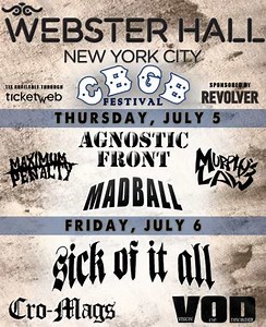 CRO-MAGS Beef Turns Violent At CBGB FESTIVAL